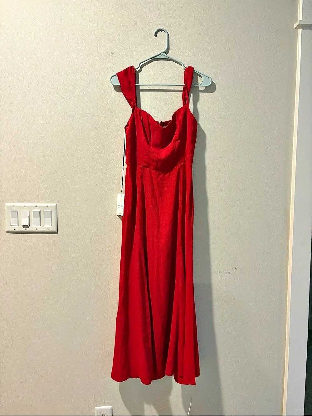 Reformation Bryson Dress Maxi Dress in Red Size 6 NWT